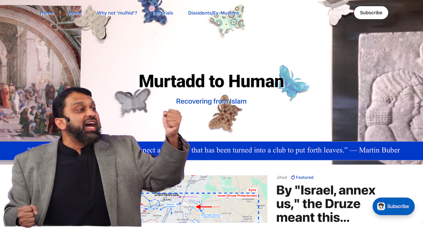 Sheikh Dr Yasir Qadhi endorses Murtadd to Human
