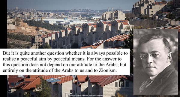 “The presence of Jews on the West Bank has nothing to do with prospects for peace”